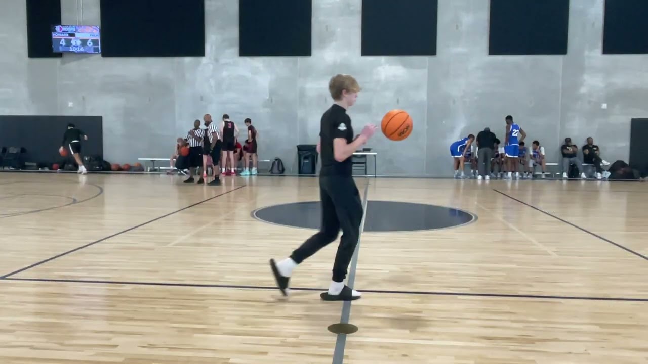 Iowa Prep 15U Red vs Howard Pulley 15U EYBCL 2.  1st half 4/13/24. Boerschel