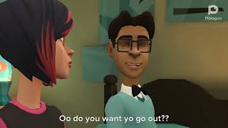 conversation between two animated cartoon characters