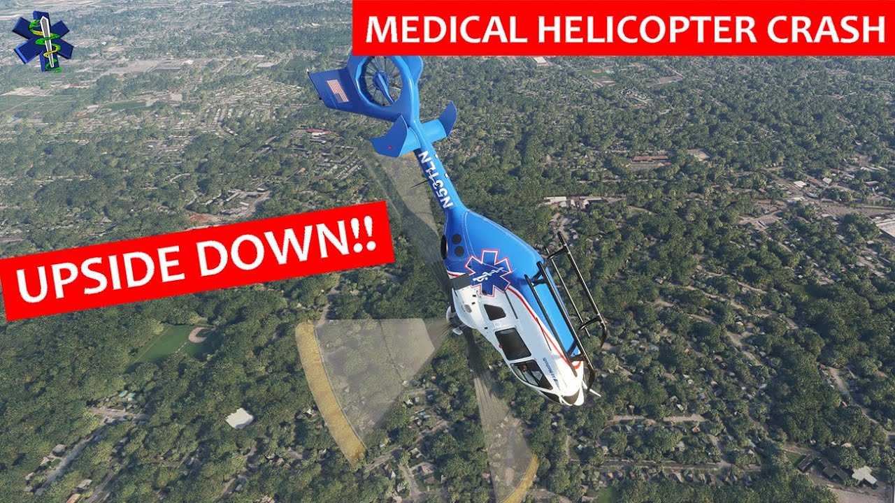 Medical Helicopter Rolls Upside Down and Then Crashes!  Baby on Board! | N531LN (56)