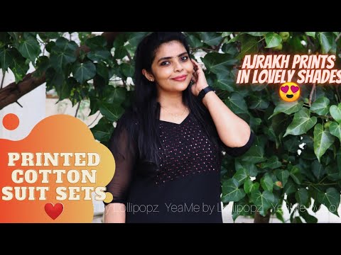 Ajrak & Printed Cotton Suit Sets Lollipopz Boutique | For booking | +91 89217 44627#Lollipopz - Ajrak & Printed Cotton Suit Sets Lollipopz Boutique | For booking | +91 89217 44627#Lollipopz