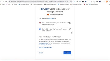 Connecting to Google Mail Connector in IBM App Connect
