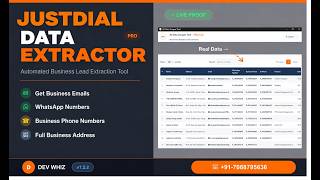 Justdial Data Extractor | Extract Business Leads with Phone & Emails