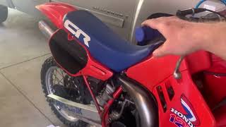 1985 Honda CR 125 all original rebuild start up