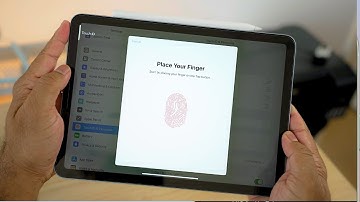 Setting up Touch ID on the iPad Air (4th Generation)