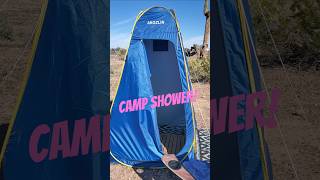 Showering at Camp! 🚿🏜🧼 #vanlife