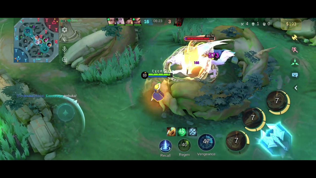 Julian exp di gank berlima ga  mati @MobileLegends5v5MOBA 