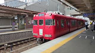 【名鉄】6000系6007F(犬山線110周年系統板掲出) 急行吉良吉田行き 知立駅発車