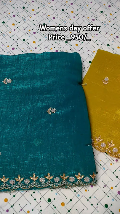 order what's ap_9441911369#crush fabric work sarees with work blouse#anu.sarees_designer fabrics