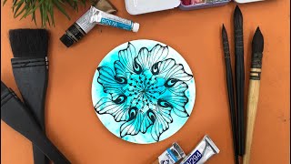 Drawing Tangle Pattern - Zentangle Art