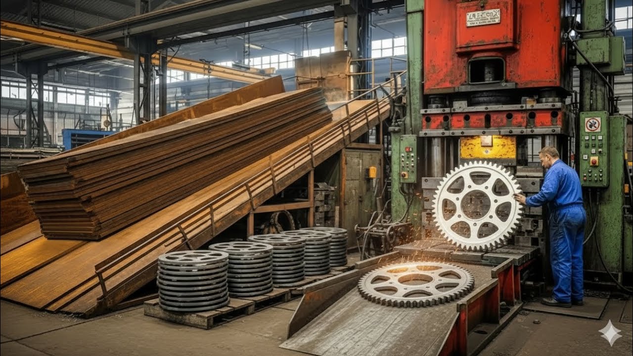 Motorcycle Rear Sprocket Made in Factory 😲 | Amazing Process 