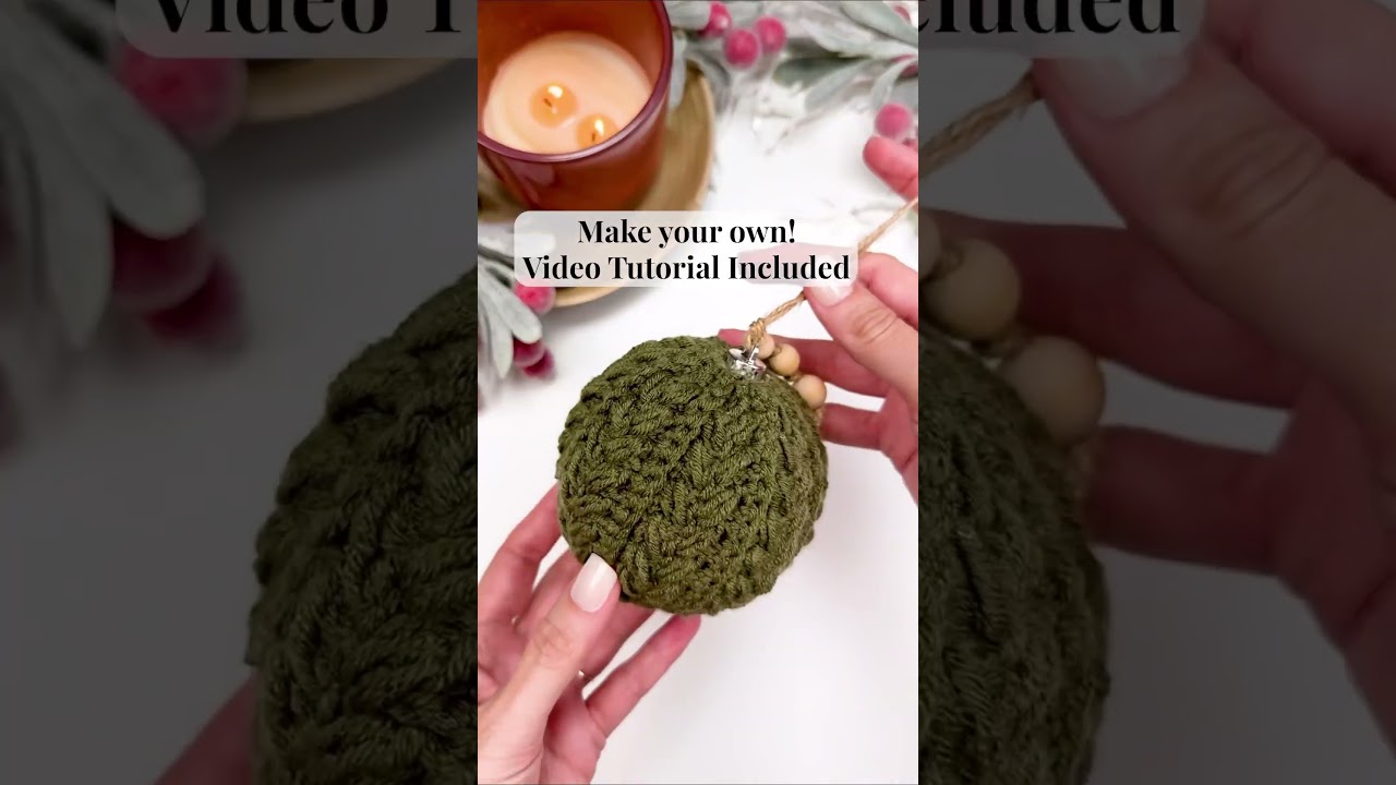 Easy Snowy Wheat Crochet Ornament Pattern - Make in under an hour!