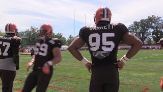 Browns defense gets physical in full pads