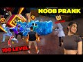 Noob prank with rich girl    dikhaya attitude   v badge player  garena free fire