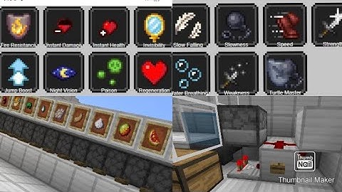 Minecraft:All Potion Brewer Bedrock Edition (Mcpe Xbox PS4 Windows 10)