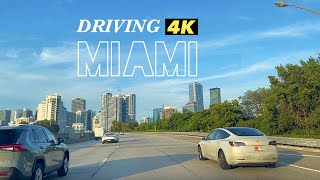 MIAMI 4K Driving Miami Florida I-95 North