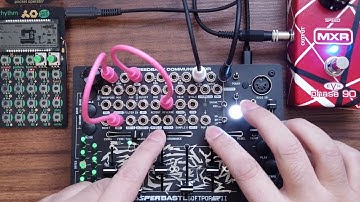 Bastl Softpop SP2 Jam 12 (with PO-12 rhythm and MXR EVH90)