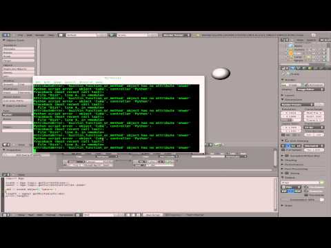 BGE11 - Python in Blender Game Engine - Distance Between Two Object - Linux