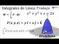 Integrales de Línea | TRABAJO DE UN CICLISTA | Campo Vectorial sobre Paraboloide | GEOGEBRA