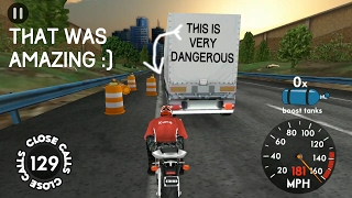 Highway rider game play (292 close calls in full speed) screenshot 5