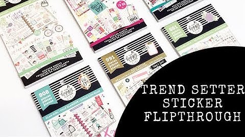 Trendsetter Sticker Book Flipthrough