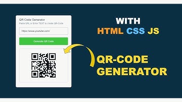 QR Code Generator Using HTML, CSS & JavaScript | Create Your Own QR Code in Minutes!
