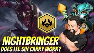 6 Nightbringer - Does Lee Sin Carry Work? | TFT Reckoning | Teamfight Tactics