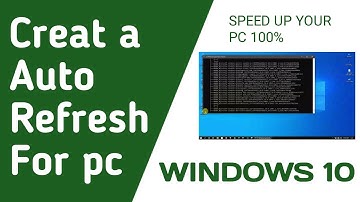 How to creat a auto Refresh for Windows || Boost  pc speed |Bangla Tutorial || #lwn-learn with nayon