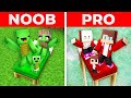 JJ Family vs MIKEY Family LOCKED UP In The Highest Tower NOOB vs PRO in Minecraft ! - Maizen