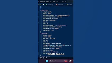 3D Flip Card Animation on Hover | HTML CSS #shorts