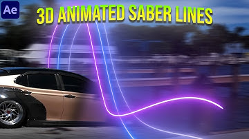 3D Animated Saber Lines in After Effects