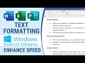 Text Formatting in MS Word | increase the speed of typing | Typing Speed Course Video