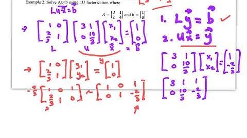 LA 2.5 LU Factorization
