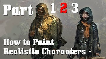 Painting Realisitc Characters, 2D Photoshop Tutorial. Part 2