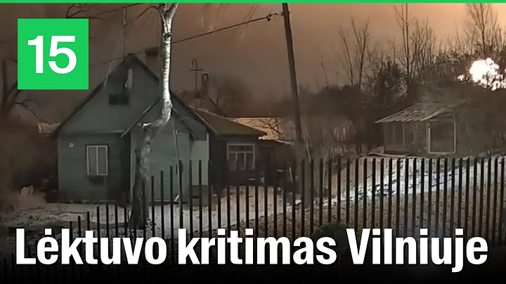 Nufilmuotas lėktuvo kritimas Vilniuje