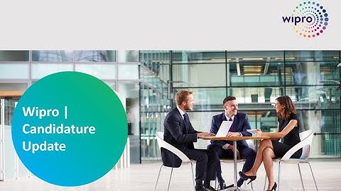 Wipro Global Campus Hiring and Wipro Business Discussion Orientation session  Mail for re-interview