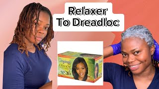 Adding relaxer to my dreadlocs for the first time