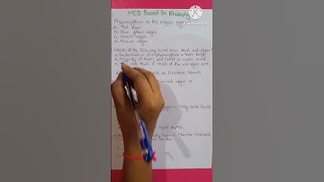 #rhodophyta #algae #mcq #bsc #botany #handwritten #youtubeshorts #study