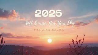Soft Sunrise, New Year Sky | New Year 2026 Calm & Hopeful Music screenshot 5