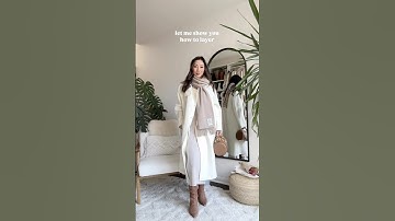 Classy Winter Outfit: how to layer to stay warm #grwm #classystyle #neutraloutfit #ltkstyletip #ootd