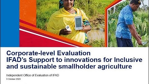 Learning event on the CLE on IFAD’s Support to Innovations for Inclusive and Sustainable Agriculture