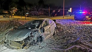 2 teens arrested for DUI after single-car rollover crash