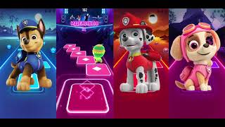 Paw Patrol Magic Tiles Challenge | Chase vs Rocky vs Marshall vs Skye screenshot 3