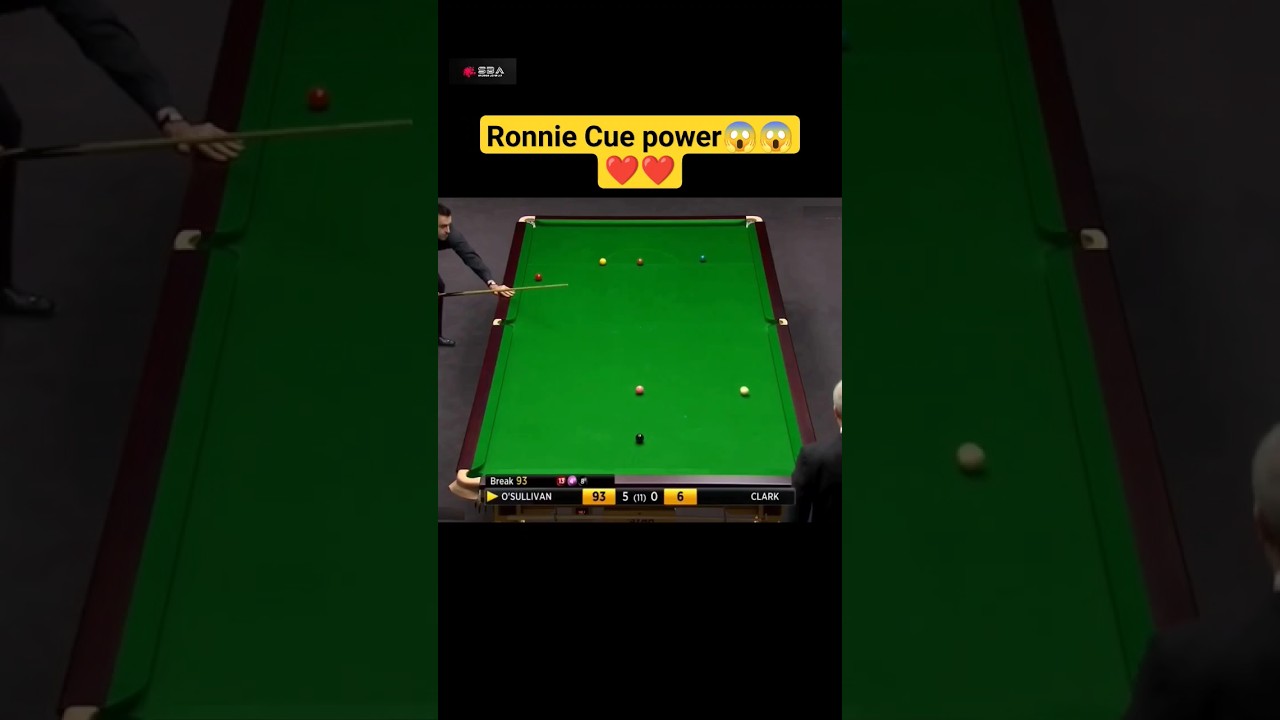 Image of video the Ronnie O'Sullivan Cue power best shot 💪 #trending #ronnie #snooker 22