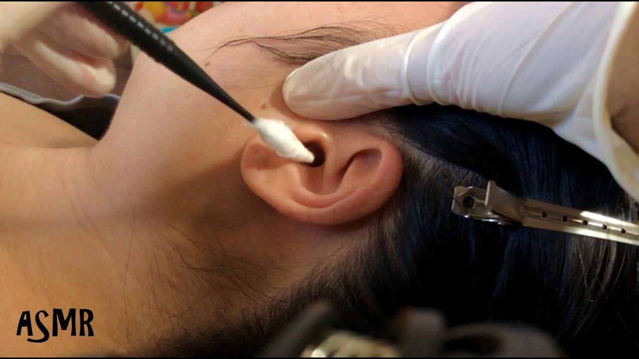 ASMR Relaxing Ear Cleaning w. DIY Fatty Q-tips, Various Ear Picks + Latex Gloves! *I STRUCK GOLD!!*