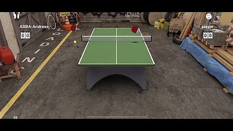 ABBA-Andreas vs player - *#7-ranked, 49-0 Wins!* - VTT Virtual Table Tennis