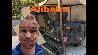 Collecting my Alibaba Mini Excavator, Unboxing, and Feedback