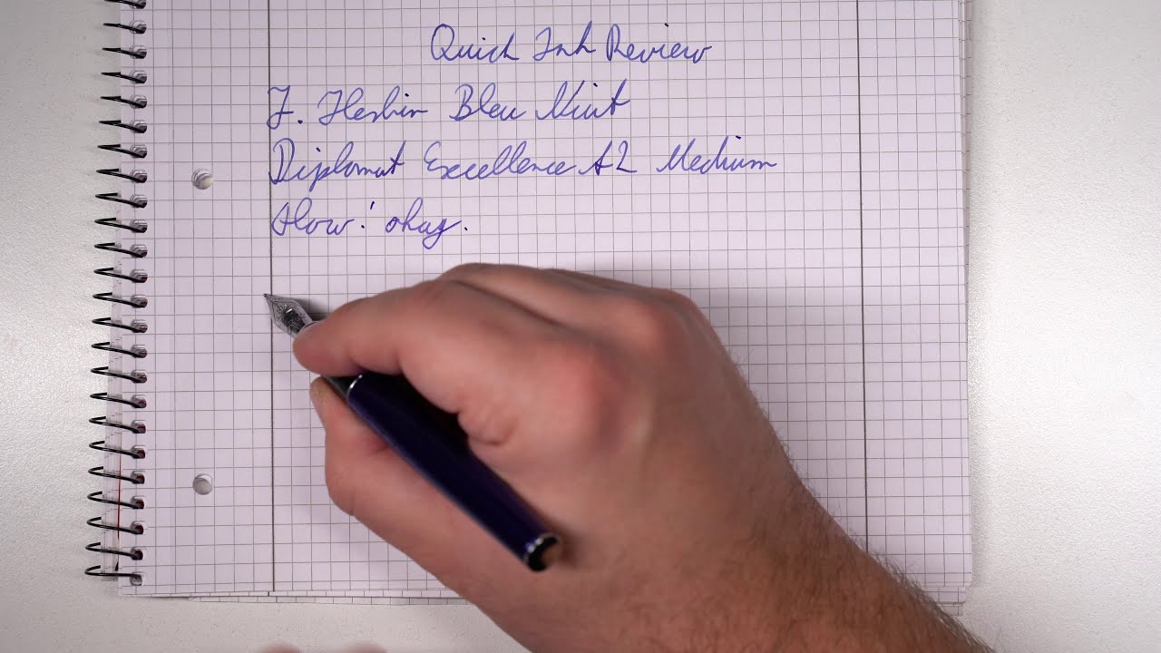 J. Herbin Bleu Nuit - Quick Ink Review