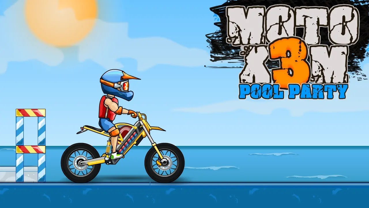 Moto X3M Pool Party - Racing games 