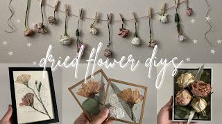 Dried Flower DIYS | aesthetic gifts & decor ideas 🌸