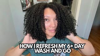 HOW I REFRESH MY 6+ DAY WASH AND GO | FAVORITE PRODUCTS
